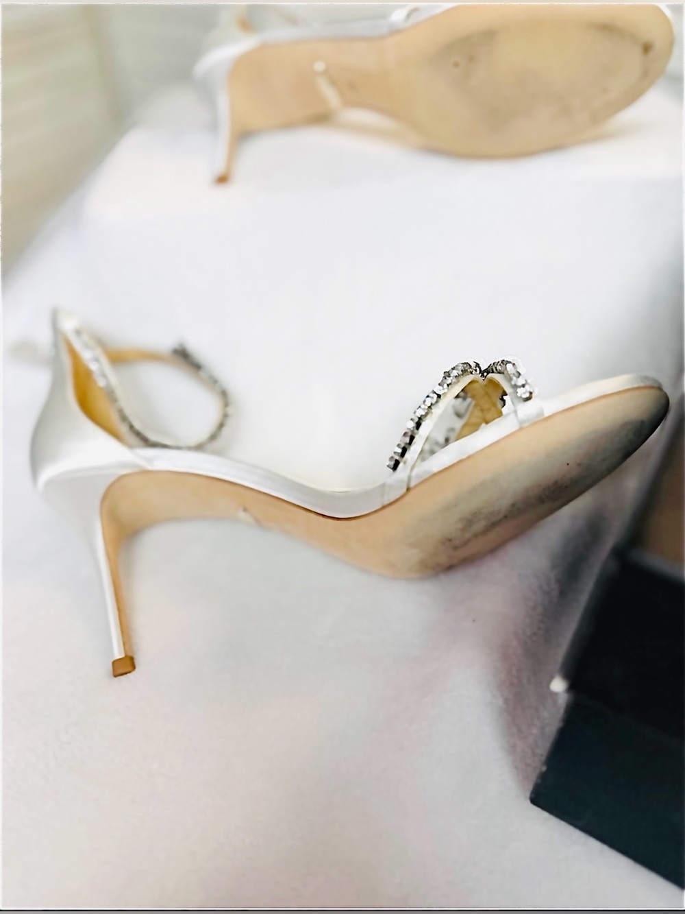 NIB Badgley Mischka HOBBS Wedding Bridal Bride Shoe Heels w/box Sz 6.5 GORGEOUS - Picture 6 of 10